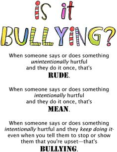 Is It Bullying? flyer