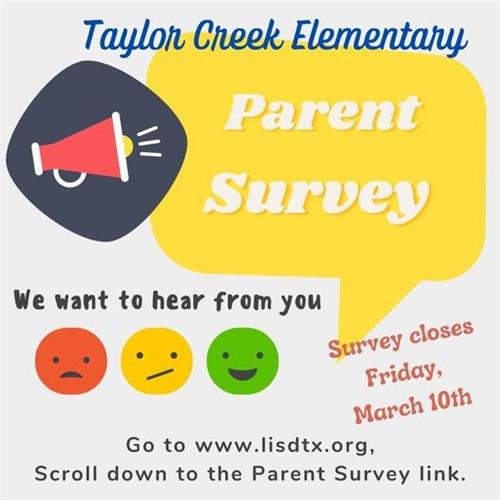 Parent Survey information